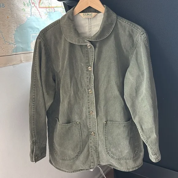 Vintage RARE L.L. Bean Olive Green Women's Jacket - Picture 3 of 16